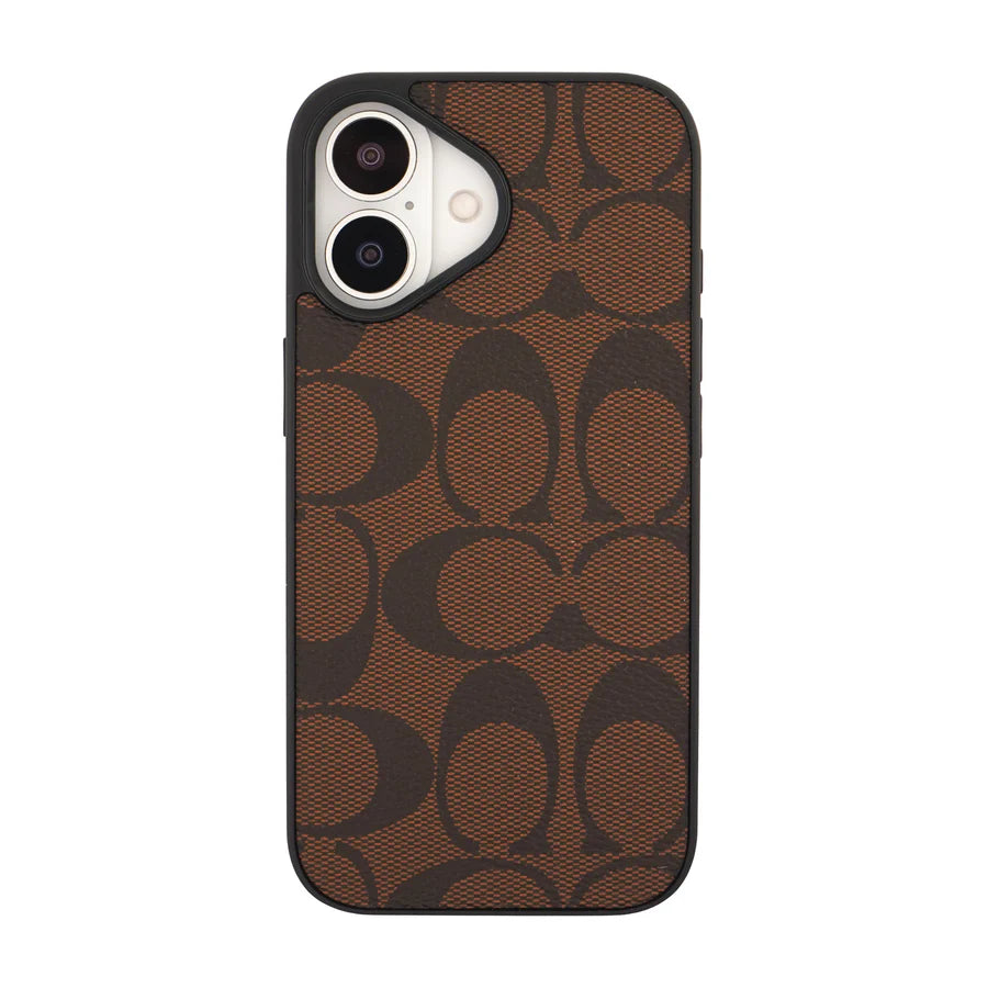 COACH brown iPhone Case