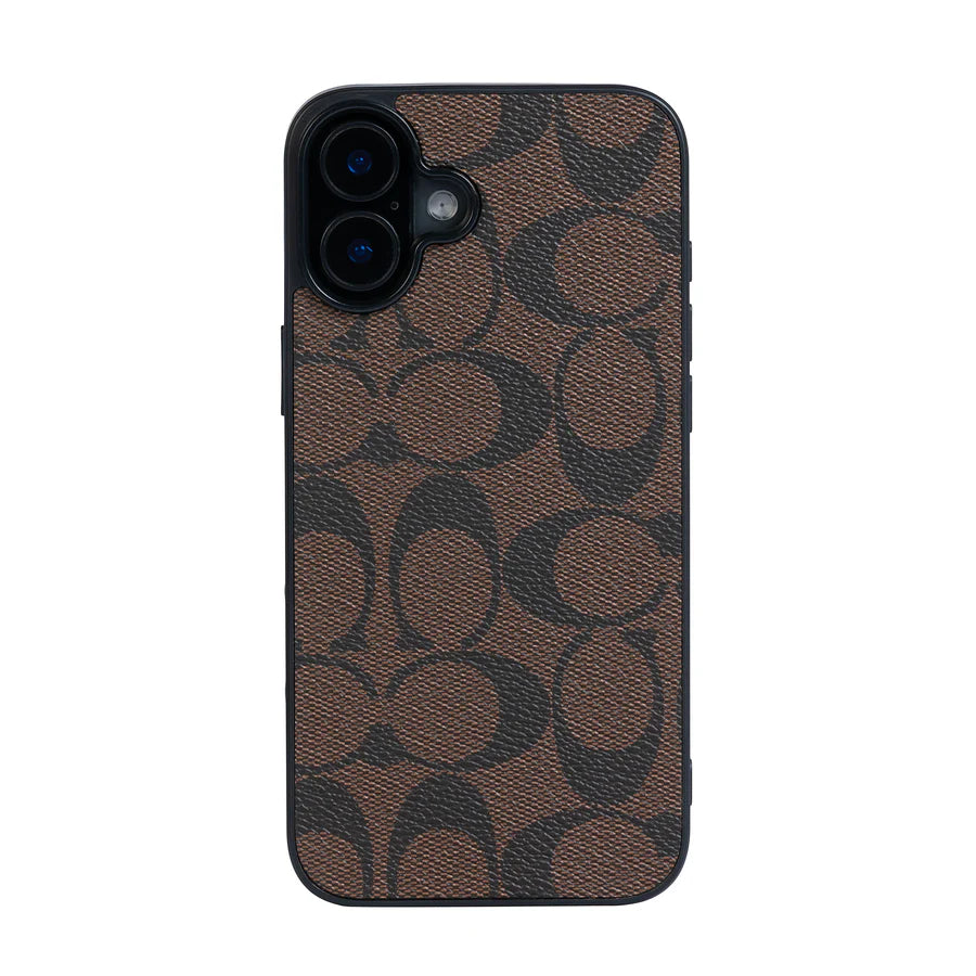 COACH brown iPhone Case