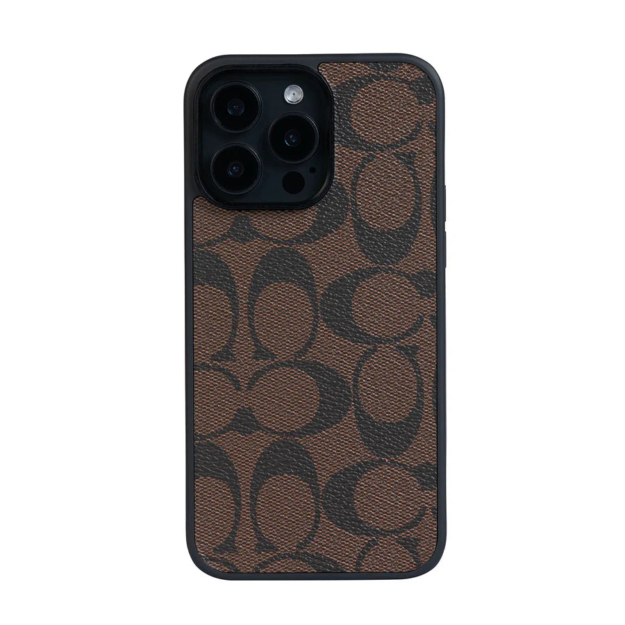 COACH brown iPhone Case