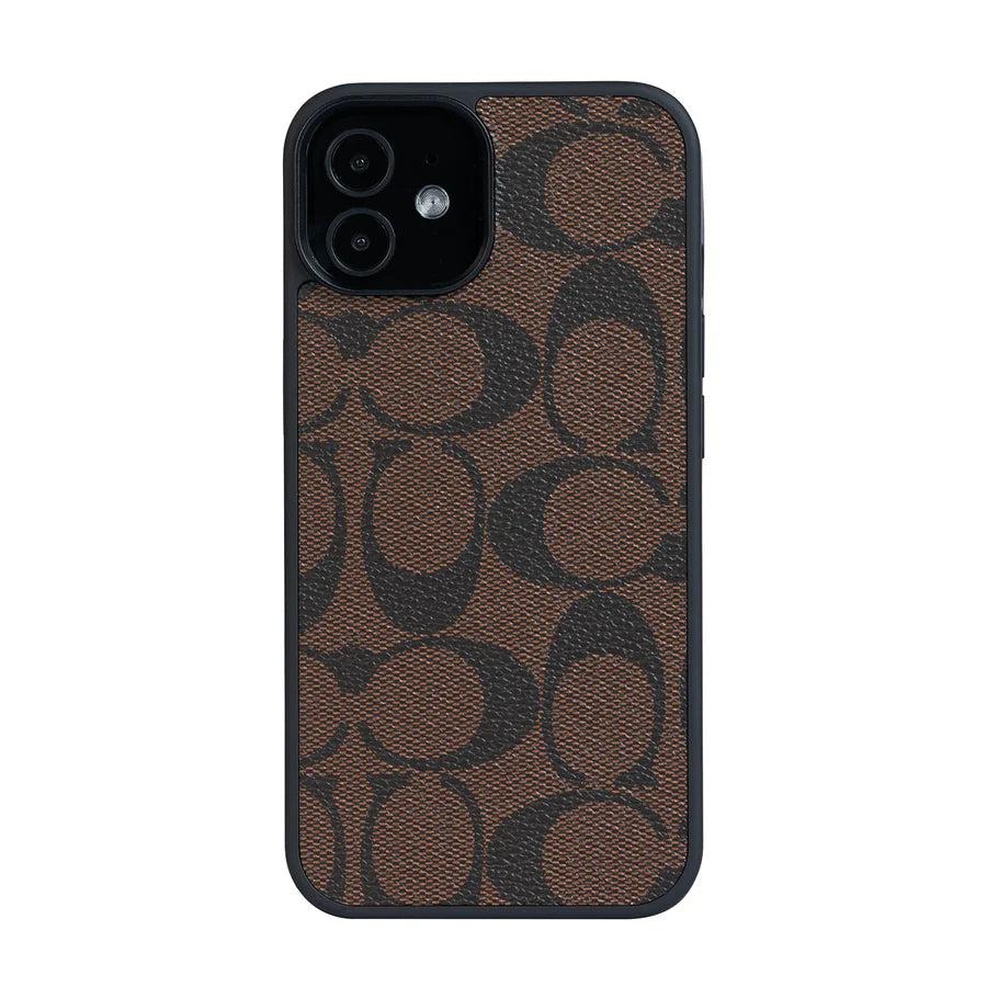 COACH brown iPhone Case
