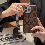 COACH brown iPhone Case